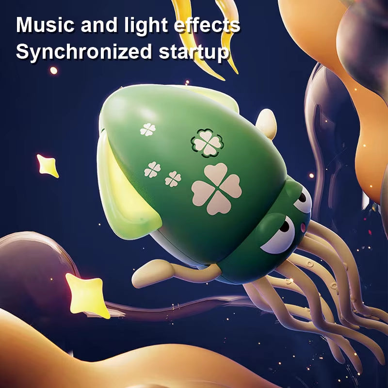 1Pc Funny Dancing Octopus Toy Crawling Auto-Sensing Avoiding Obstacles Electronic Pet with Music Light Kids Christmas Gifts