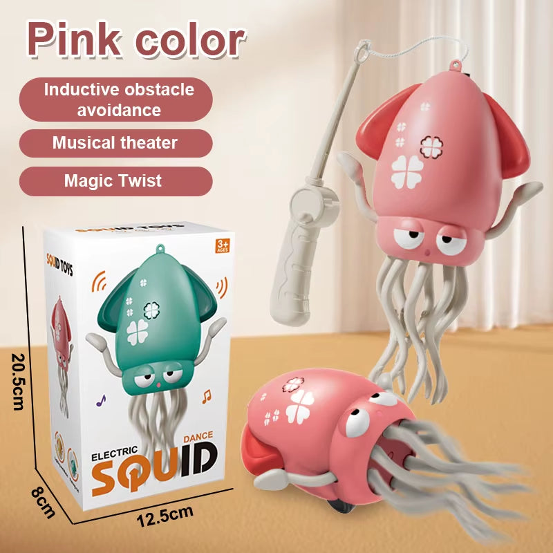 1Pc Funny Dancing Octopus Toy Crawling Auto-Sensing Avoiding Obstacles Electronic Pet with Music Light Kids Christmas Gifts